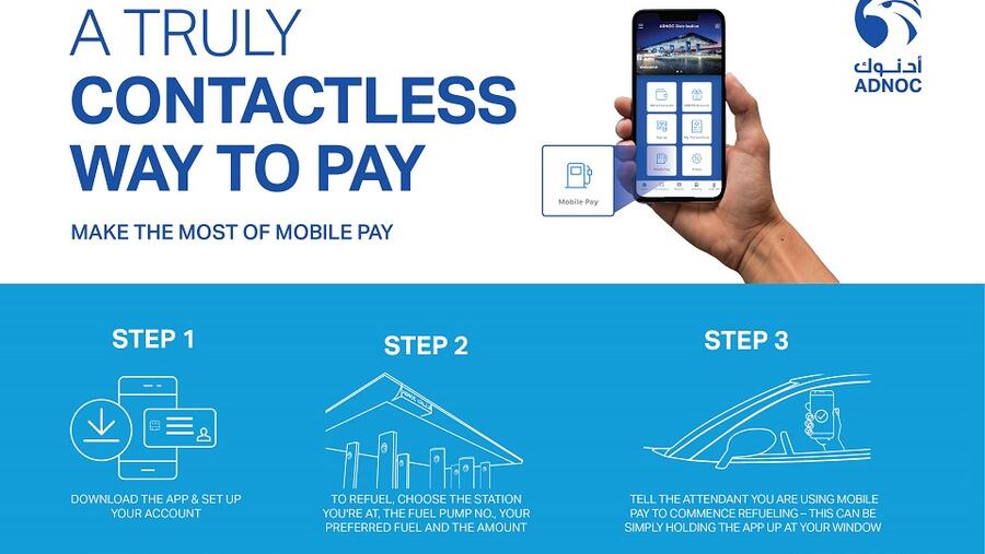 أدنوك للتوزيع تحث عملاءها على الالتزام بممارسات "التباعد الاجتماعي" عبر مجموعة من خيارات الدفع الذكية بدون اللّمس خلال الرحلات الضرورية