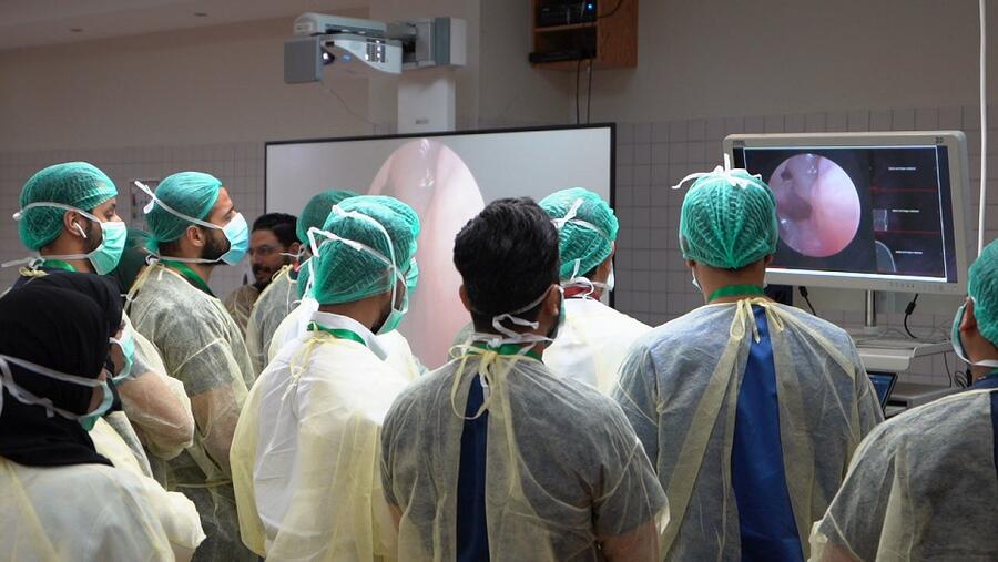أكاديمية المستشفى السعودي الألماني تعقد سلسلة دورات تدريبية وورش عمل تفاعلية في طب الأنف والأذن والحنجرة