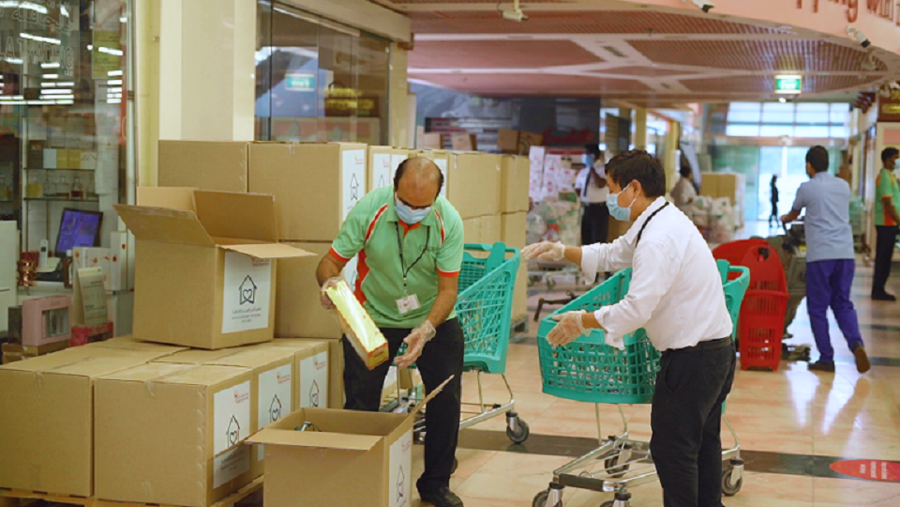 وصل للعقارات تدعم مستأجريها في منطقتي الراس و نايف عبر توزيع مواد غذائية 