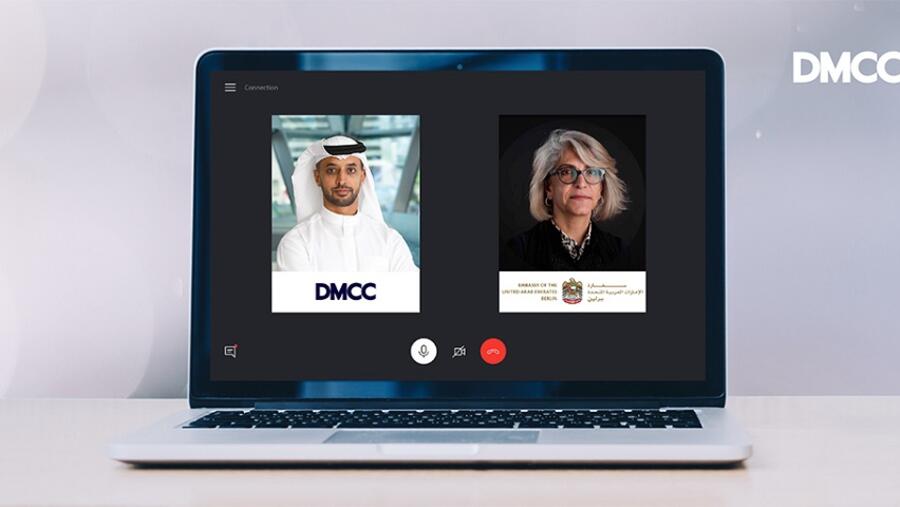 مركز دبي للسلع المتعددة يجري محادثة  افتراضية مع سفيرة دولة الإمارات لدى ألمانيا