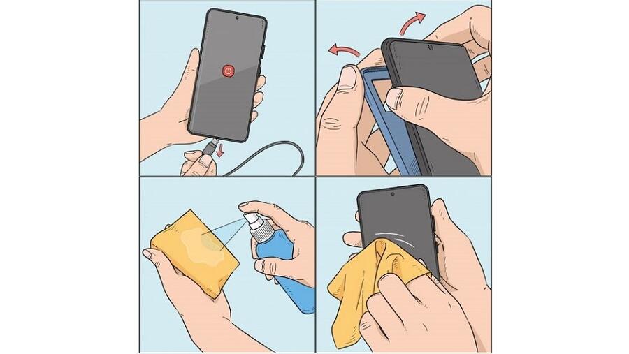 إرشادات للحفاظ على نظافة وسلامة الهواتف الذكية