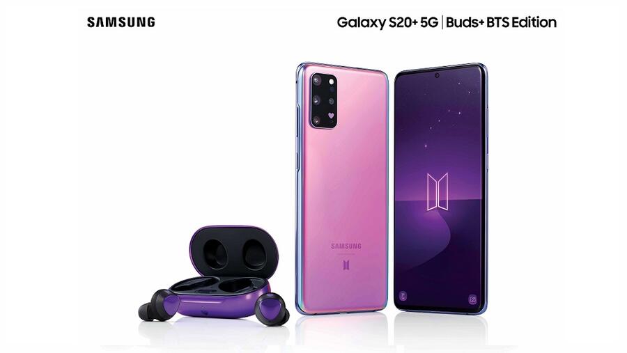 سامسونج تطلق خدمة الطلب المسبق على هاتف Galaxy S20+ 5G وسماعات Galaxy Buds+  إصدار BTS في الإمارت