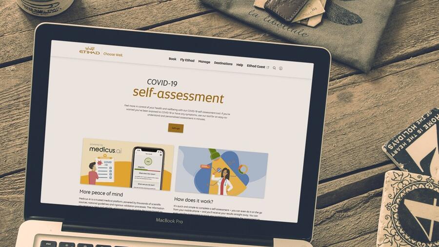 إبرام شراكة بين الاتحاد للطيران وميديكوس لإطلاق أداة على المنصات الرقمية لتقييم مخاطر فيروس كورونا المستجد