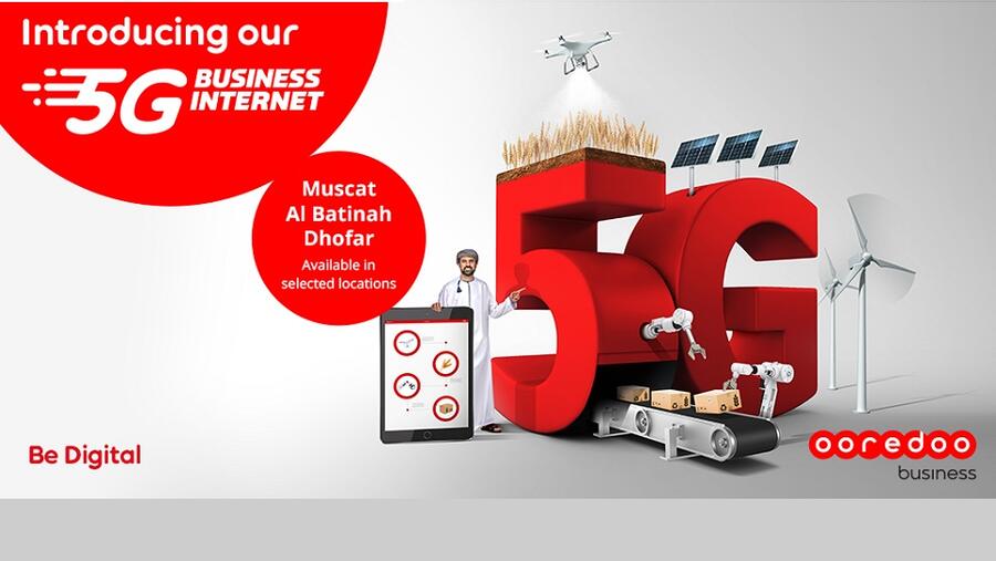Ooredoo تُعيد تعريف تجربة الاتصالات للشركات من خلال باقات 5G التجارية للإنترنت
