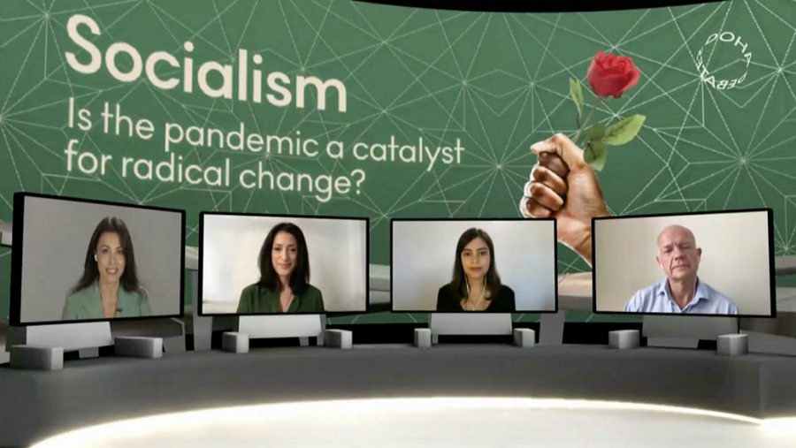 منتدى مناظرات الدوحة من مؤسسة قطر حول إيجابيات الاشتراكية وسلبياتها يحظى بمشاهدة الملايين حول العالم