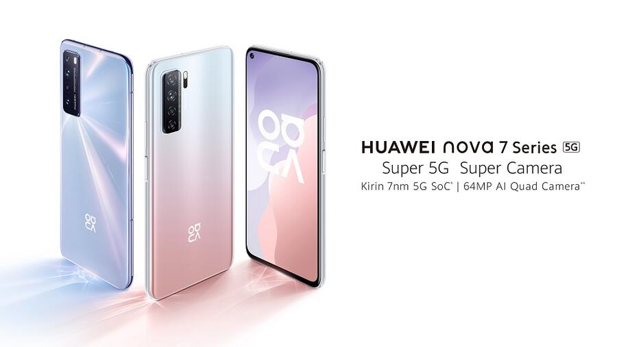 هواوي تطرح هاتف HUAWEI nova 7 5G الجديد للطلب المسبق: هاتف ذكي رائد وعصري من الجيل الخامس مع كاميرا رباعية عالية الوضوح بدقة 64 ميجابكسل مدعمة بالذكاء الاصطناعي
