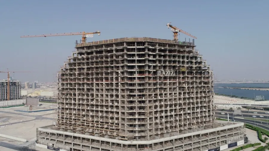 Azizi Developments’ Creek Views I Reaches 45% Construction  Milestone 