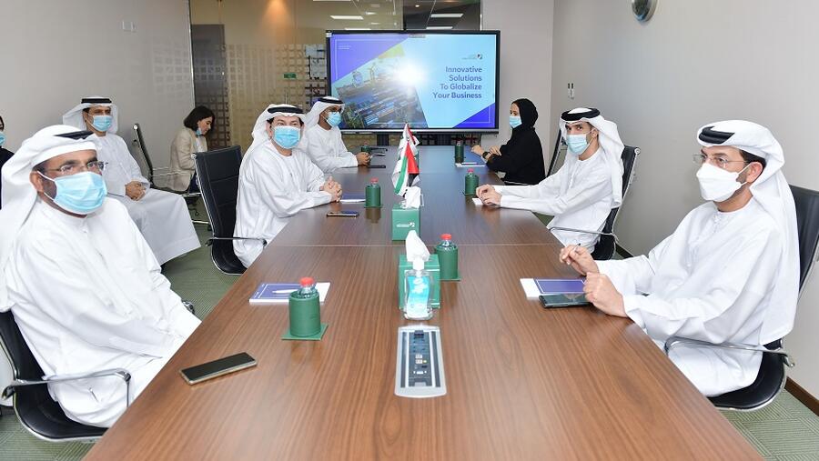 الزيودي يزور مقر مؤسسة دبي لتنمية الصادرات لبحث التعاون في تعزيز التجارة والصادرات  