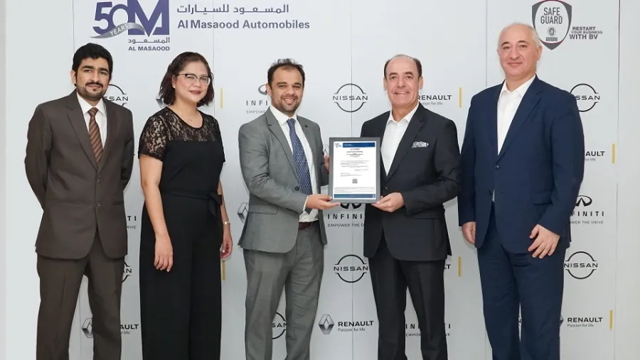  Al Masaood Automobiles Becomes First Automotive Company To Receive Bureau Veritas’ ‘Safeguard’ Label in GCC
