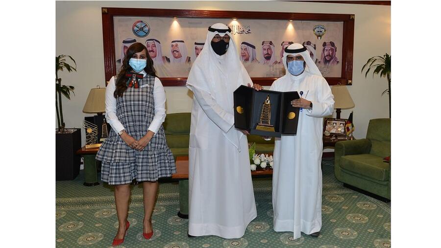 محافظ الأحمدي يكرم "بنك برقان “لشراكته المجتمعية و  لمساهمته في دعم  مبادرات و أنشطة المحافظة
