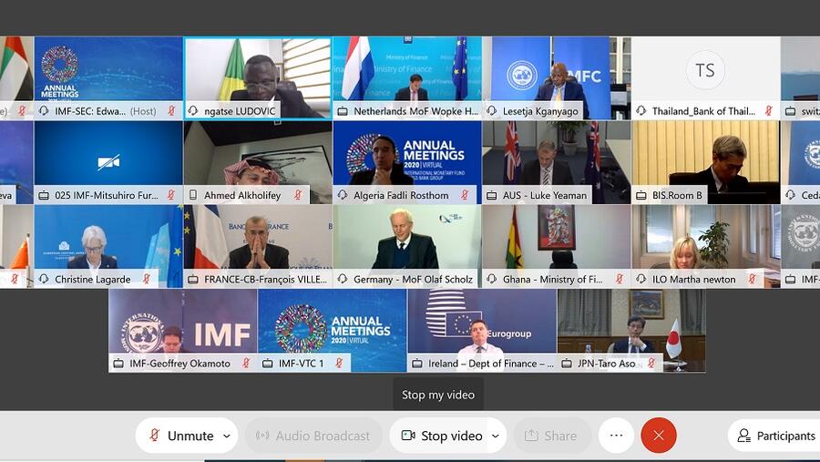 الطاير يشارك في اجتماع اللجنة الدولية المالية والنقدية في ضوء الاجتماعات السنوية لصندوق النقد ومجموعة البنك الدوليين