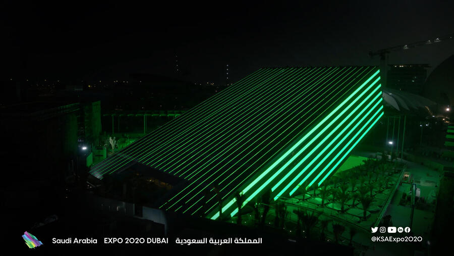 اكتمال أعمال البناء لجناح المملكة العربية السعودية في إكسبو 2020 دبي  