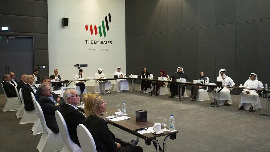 مركز دبي للسلع المتعددة يستقبل وفداً إسرائيلياً رفيع المستوى لبحث العلاقات المشتركة في مختلف القطاعات