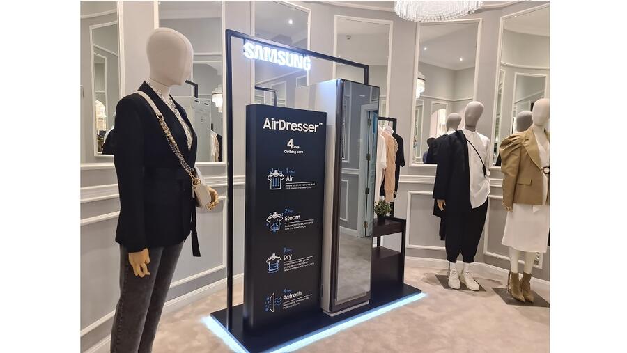 سامسونج تدعو المستهلكين في الإمارات للتعرف على جهازها المبتكر لتعقيم الملابس Air Dresser في جاليري لافاييت