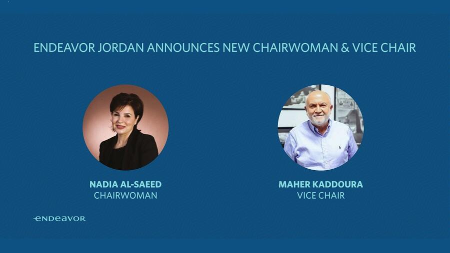 Endeavor Jordan Announces Nadia Al Saeed as Chairwoman & Maher Kaddoura as Vice Chair