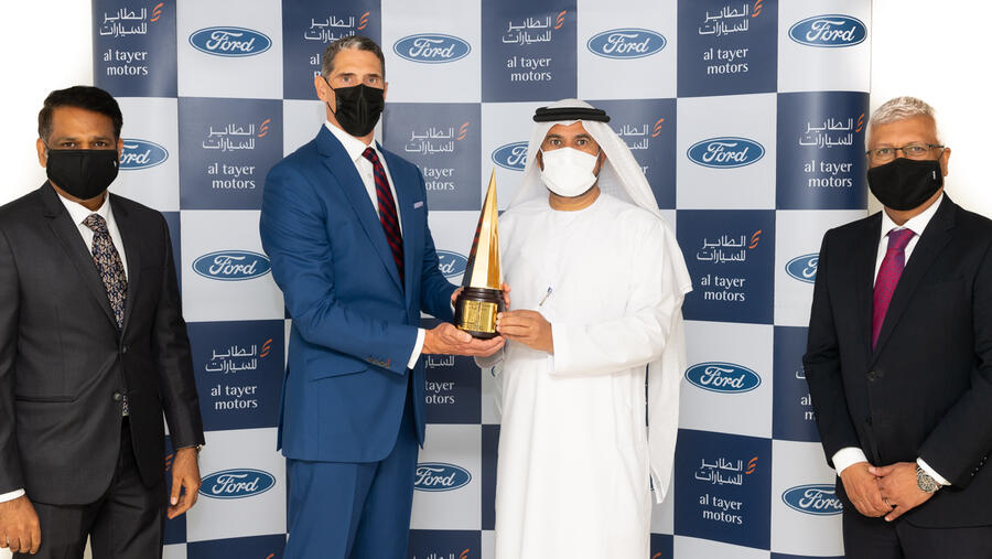 الطاير للسيارات تحصد جائزتي "جائزة رئيس مجلس إدارة فورد" و"جائزة رئيس فورد للخدمات والمبيعات" للسنة الثانية على التوالي