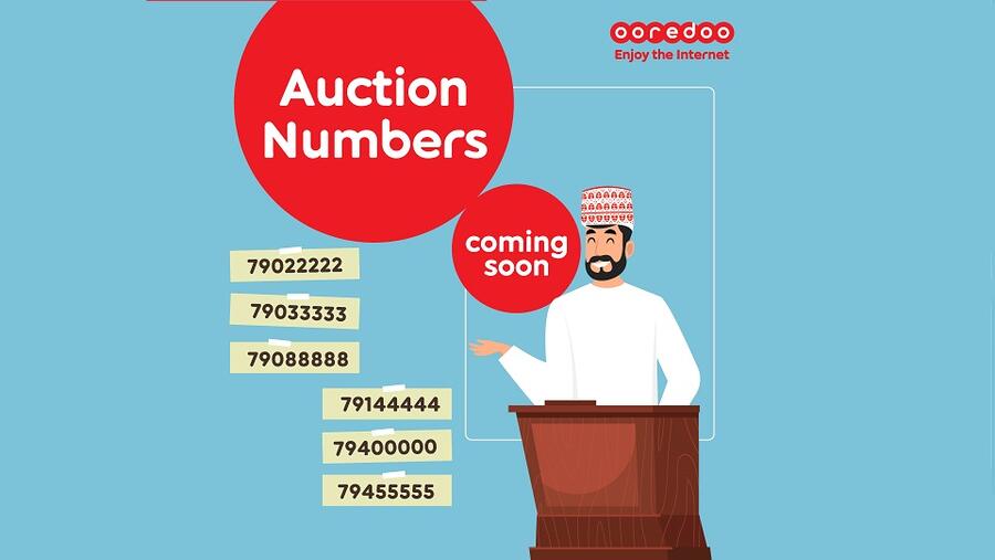 Ooredoo تتيح لعملائها الفرصة لاختيار أرقامهم المُفضلة من خلال مزادها الإلكتروني الخيري للأرقام المميزة