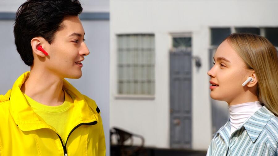 هواوي توفر صوتًا عالي الجودة وعمر بطارية طويل الأمد وإلغاء الضوضاء النشطة مع HUAWEI FreeBuds 4i سماعات أذن استريو لاسلكية حقيقية 