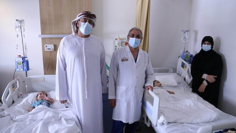 مستشفى برجيل في أبوظبي يقدم علاجاً جينياً متطوراً لإنقاذ حياة توأم إماراتي