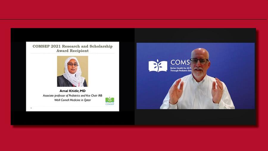 طبيبة أطفال من وايل كورنيل للطب - قطر تفوز بجائزة بحثية عالمية مرموقة