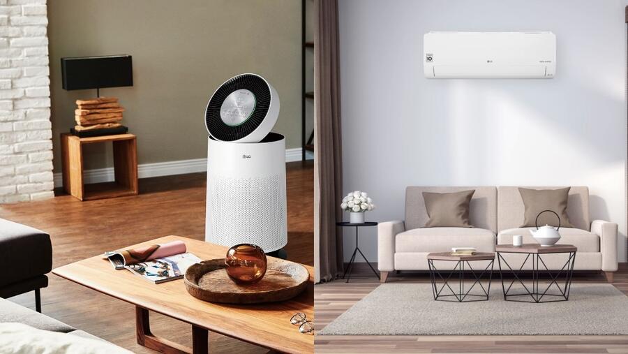 إدارة جودة الهواء والحفاظ على برودة الأجواء مع تقنيات إل جي المتطورة