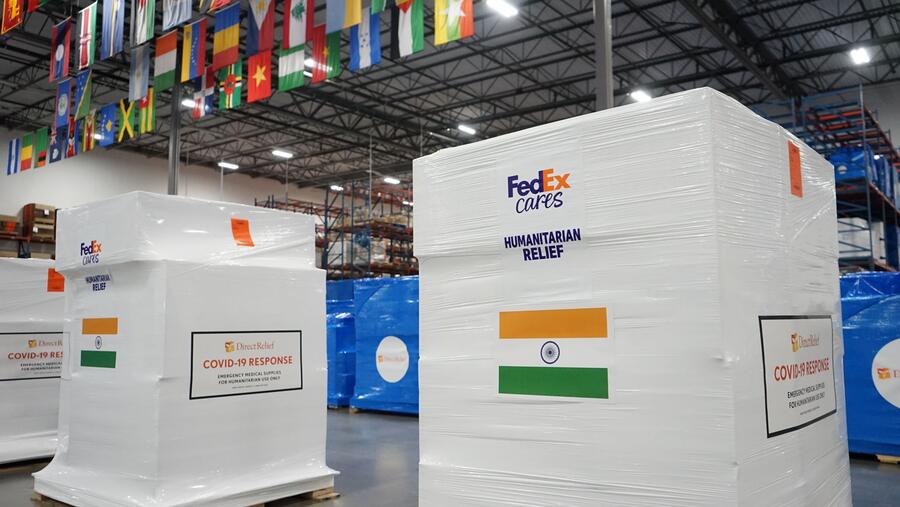  فيديكس تنقل المساعدات الطارئة إلى الهند ضمن جهود الاستجابة لكوفيد-19  