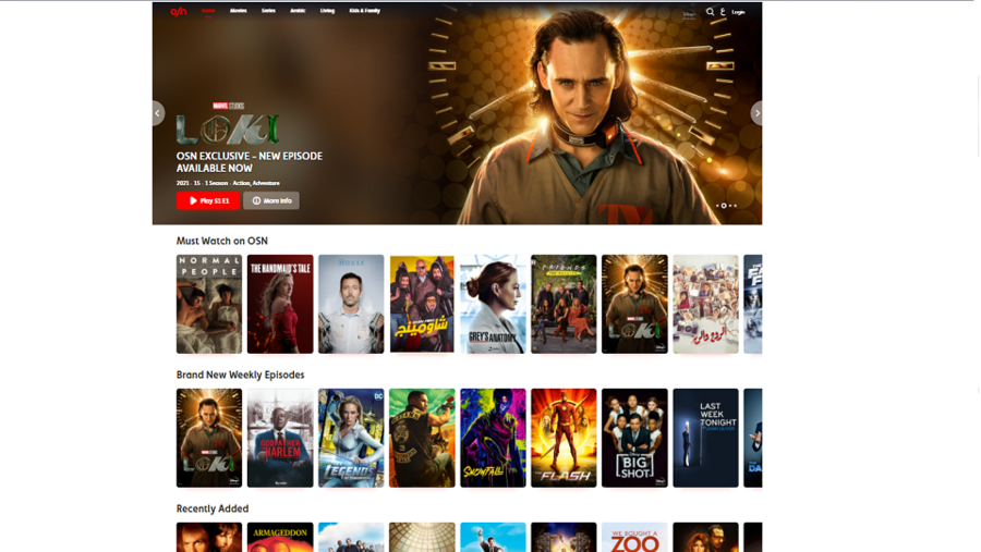 تطبيق:OSN Streaming منصة بمستوى عالمي واستثنائي في وقت قياسي