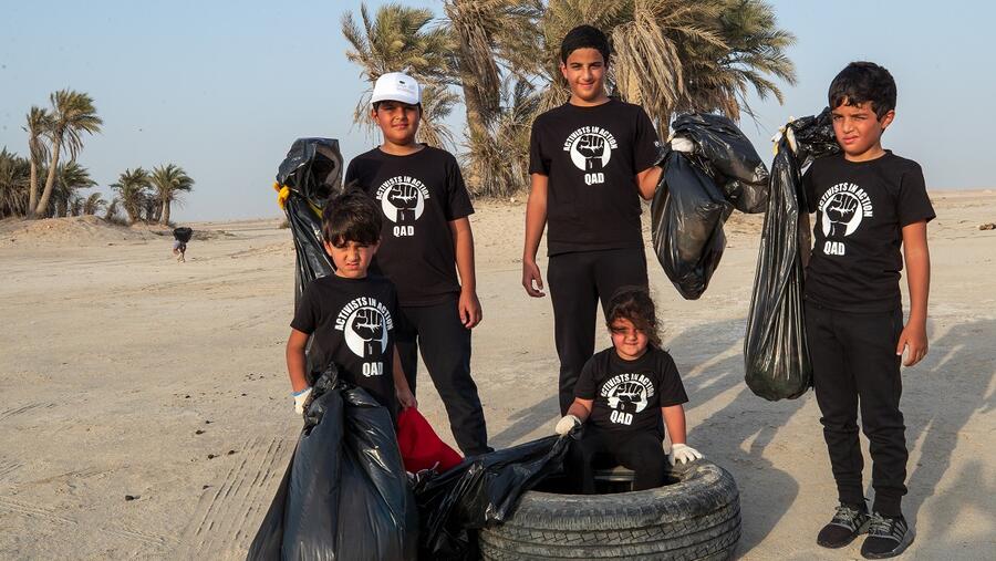 طلاب مؤسسة قطر يسهمون في تعزيز نمط حياة مستدام