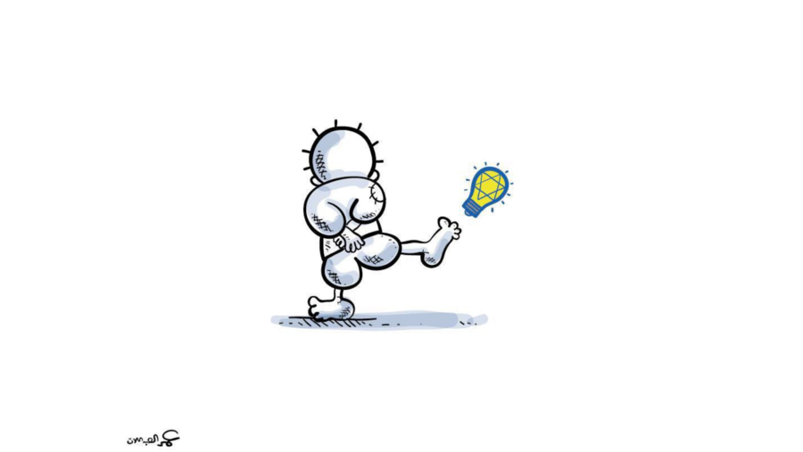 cartoon by Omar Abdallat against Israel-Jordan gas deal