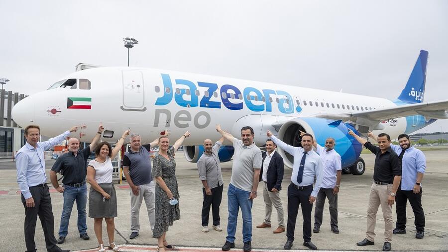 طيران الجزيرة تتسلّم سابع طائرة جديدة من طراز إيرباص A320neo 
