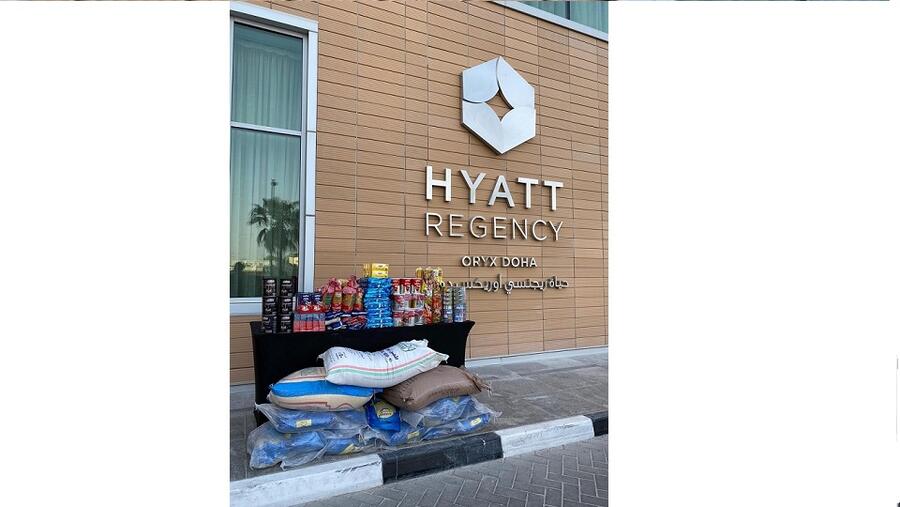 حياة ريجنسي أوريكس الدوحة يتعاون مع "وهب" لتوزيع المواد الغذائية الأساسية على المحتاجين