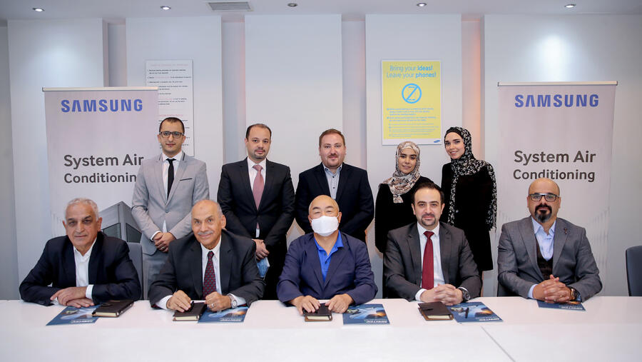 سامسونج إلكترونيكس المشرق العربي تستضيف توقيع اتفاقية توريد أنظمة التكييف DVM S  لمشروع فندق ومنتجع كراون بلازا البتراء