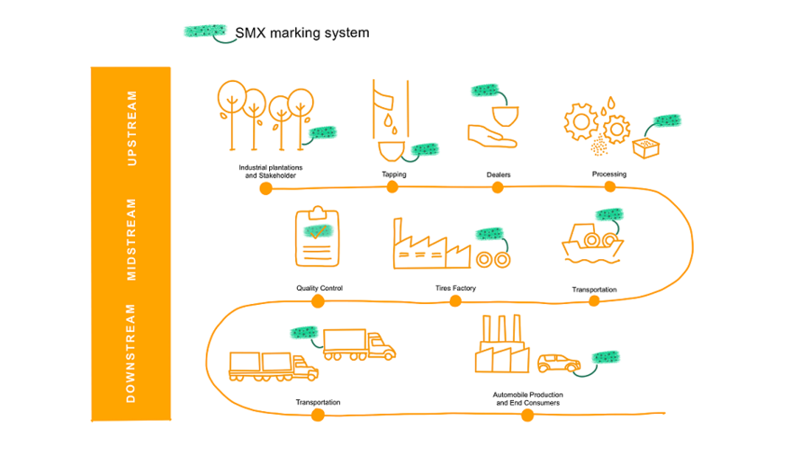 ’كونتيننتال‘ و’سيكيوريتي ماترز‘  تختبران تقنية وسم لتتبّع المطّاط الطبيعي
