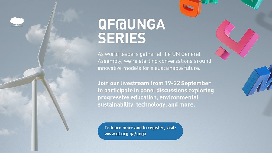 مؤسسة قطر تنظّم فعاليات افتراضية على هامش الدورة الـ76 للجمعية العامة للأمم المتحدة وأسبوع الأهداف العالمية