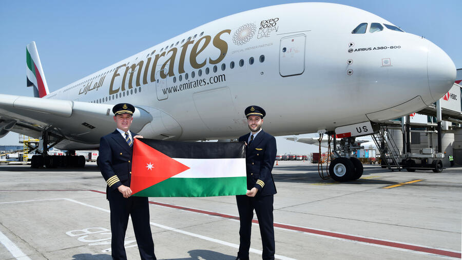 طيران الإمارات تحتفل بـ35 عاماً في خدمة الأردن