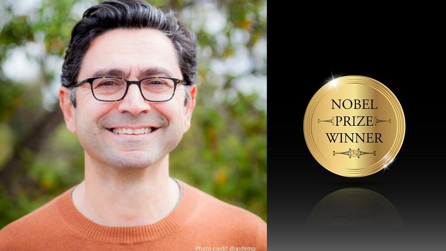 جائزة نوبل للطالب السابق في الجامعة الأميركية في بيروت أرديم باتابوتيان وفضلو خوري يراسله مهنئاً