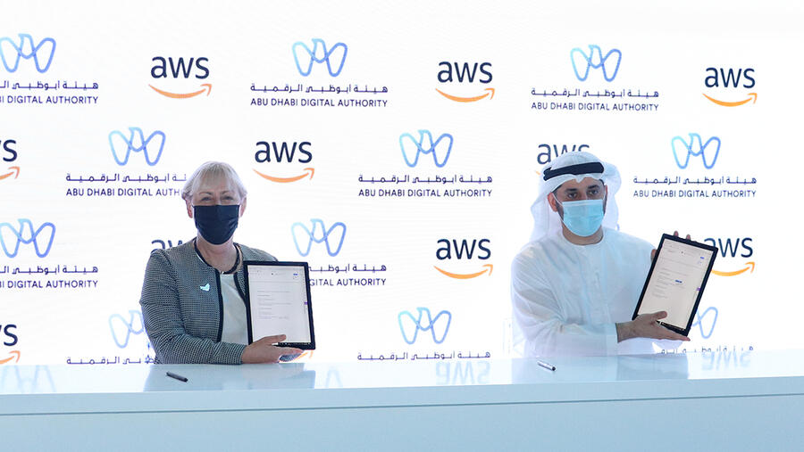 هيئة أبوظبي الرقمية توقع اتفاقية تعاون مشتركة مع "أمازون ويب سيرفيسز" بهدف تعزيز بناء القدرات في مجال الحوسبة السحابية في حكومة أبوظبي