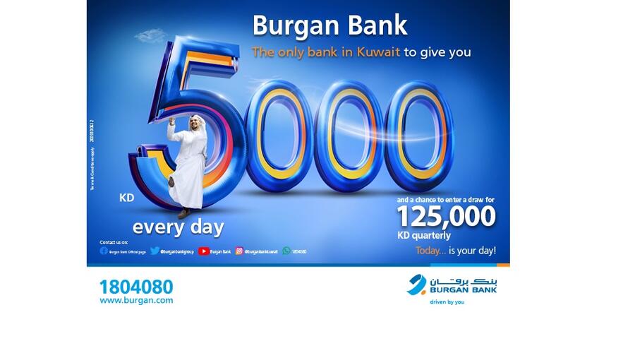 بنك برقان يعلن أسماء الفائزين بسحب حساب يومي