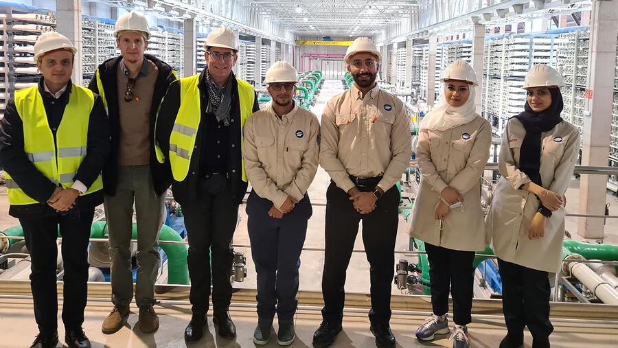 ACCIONA Presents Its Latest Innovations in the Digitalization of Water Treatment Plants to a Visiting Delegation From SWCC