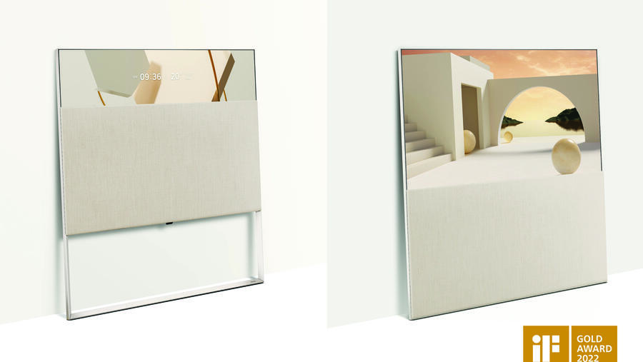 مجموعة شاشات OLED OBJET من إل جي تفوز   بجائزة التصميم الذهبية IF