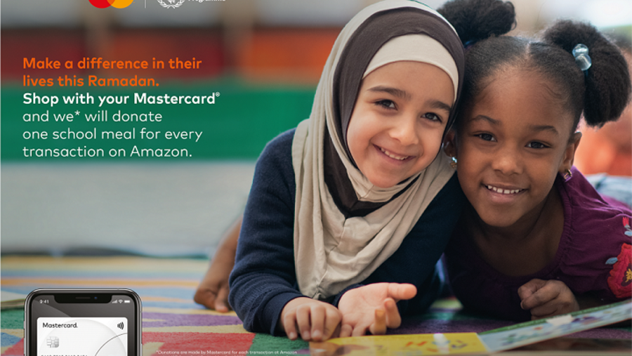 ماستركارد تتعاون مع برنامج الأغذية العالمي وأمازون لتوفير مليون وجبة لطلبة المدارس المحتاجين خلال رمضانماستركارد تتعاون مع برنامج الأغذية العالمي وأمازون لتوفير مليون وجبة لطلبة المدارس المحتاجين خلال رمضان