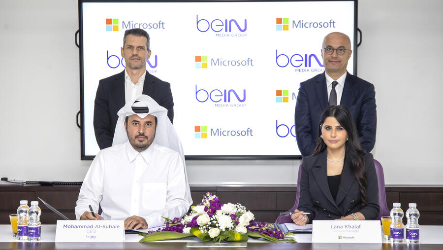 مجموعة beIN الإعلامية ومايكروسوفت توسعان تعاونهما لتسريع تبنّي السحابة والتحوّل الرقمي في قطاع الإعلام