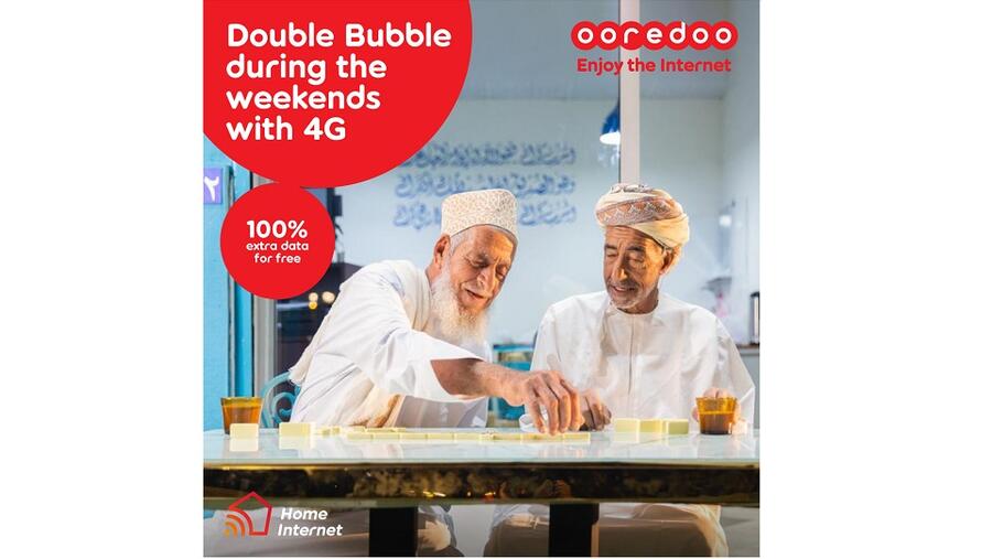 باقات الإنترنت المنزلي من Ooredoo تتيح أمام مستخدميها الاستمتاع بإنترنت مضاعف خلال عطلة نهاية الأسبوع 