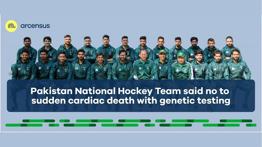 Arcensus Has Joined Hands With The Pakistani National Hockey Team To Initiate A Cardiac Preventive Genomic Program