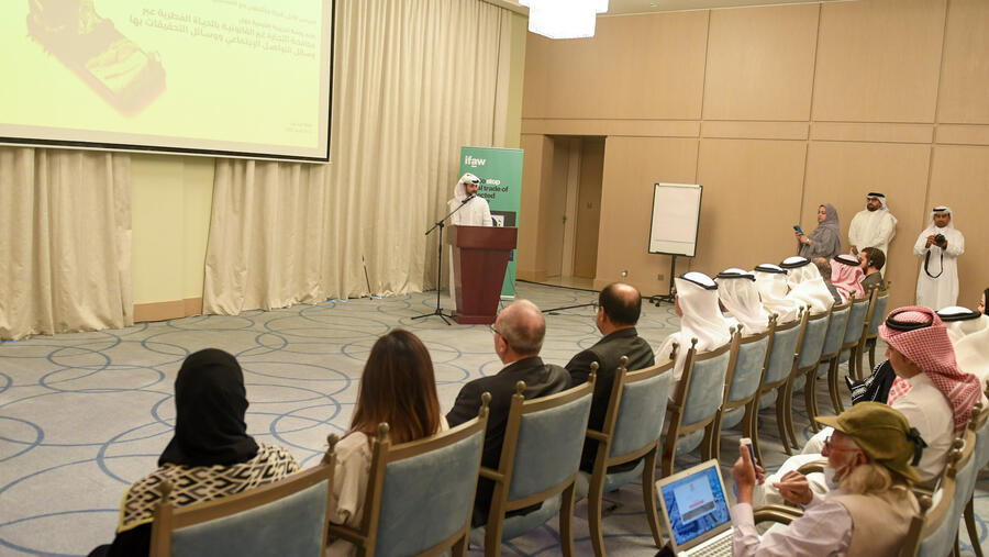 يعمل الصندوق الدولي للرفق بالحيوان وبالتعاون مع الحكومات في المنطقة على بناء القدرات لمكافحة الجرائم الالكترونية بالحياة الفطرية