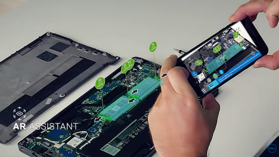 دِل تكنولوجيز تعزز مستويات القدرة على إصلاح الأجهزة من خلال تطبيق يستند إلى الواقع المعزز