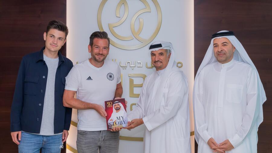 مجلس دبي الرياضي يستقبل وفد الاتحاد الألماني لكرة القدم