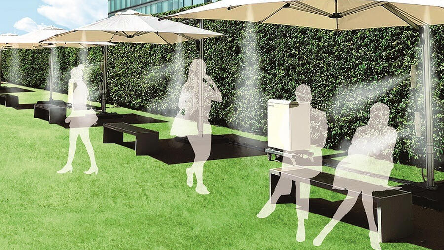  باناسونيك تُطلق جهاز Green AC الصديق للبيئة والمُعزز بنظام الرذاذ فائق الدقة من الجيل التالي لتبريد المساحات الخارجية