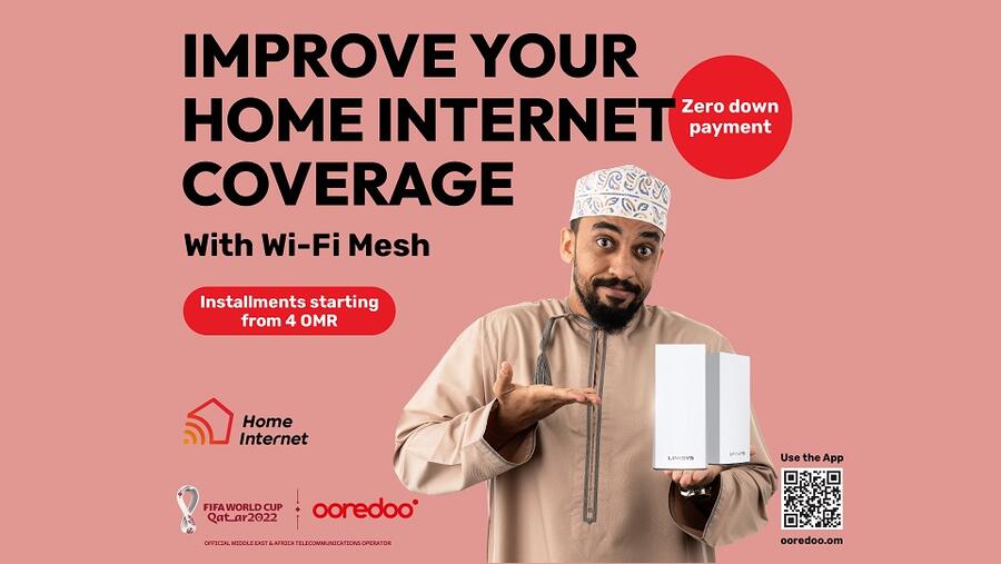 Ooredoo  تعزز من إمكانات شبكة الواي فاي لديها من خلال تقنية Mesh المتطورة