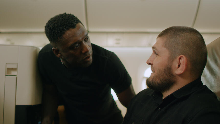 Football-mad Mystery Guest Upstages Sporting Legends Khabib and Seedorf In Etihad’s Flight to Doha Film